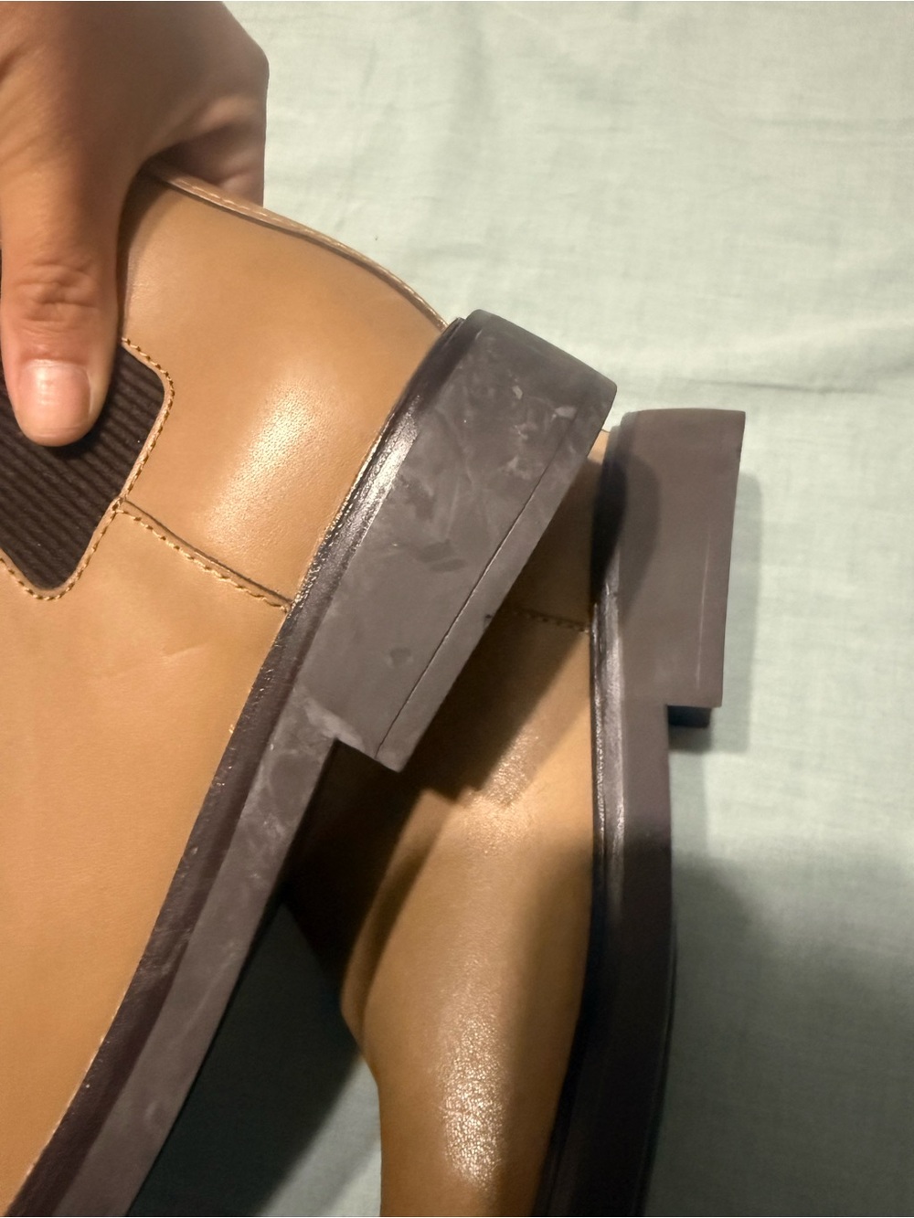 Tory Burch Woman’s Double T buckled Chelsea Boots - Strap Detail - Picture 3 of 6